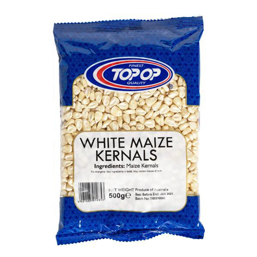Top Op White Maize Kernals 500g