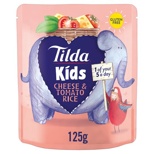 Tilda Kids Cheese & Tomato Rice 125G