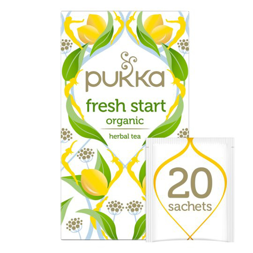 Pukka Fresh Start 20 Herbal Tea Sachets 34g
