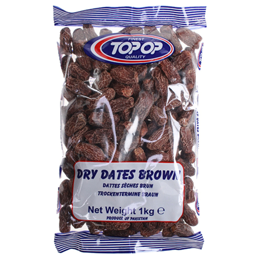 Top Op Dry Dates Brown 1Kg