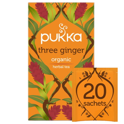 Pukka Three Ginger 20 Herbal Tea Sachets 36g