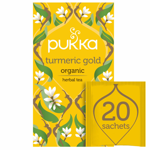 Pukka Turmeric Gold Organic 20 Herbal Tea Sachets
