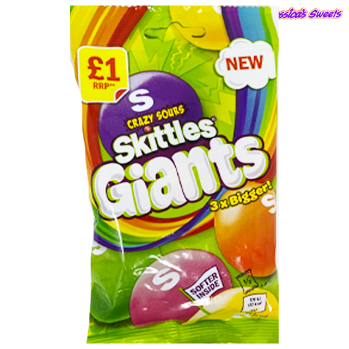 Skittles Giants S Crazy Sours 125g PM £1