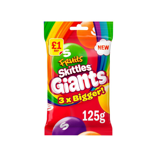 Skittles S Fruits Giants 125g PM £1