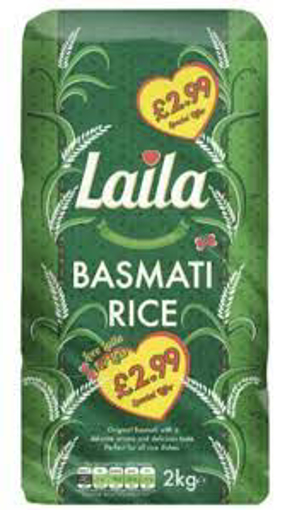 Laila Basmati Rice 2kg PM £2.99