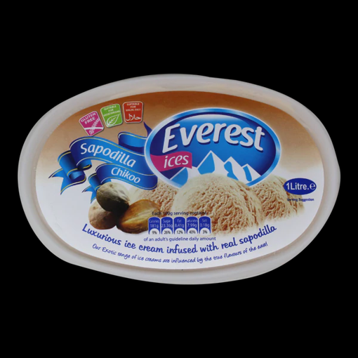 Everest Ices Sapodilla Chikoo 1 ltr