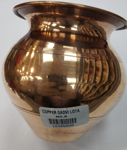 Copper Gadvi Lota No 8