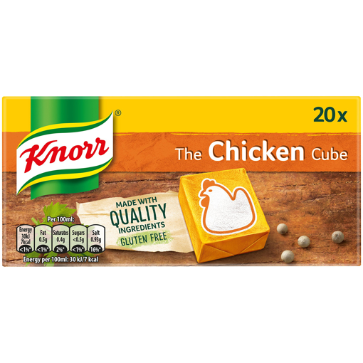 Knorr Chicken Stock Cube 20x Gluten Free 200g