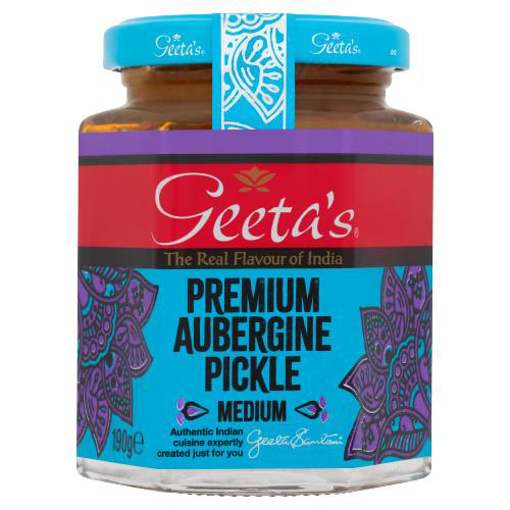 Geeta's Premium Aubergine Pickle (Med) 190g