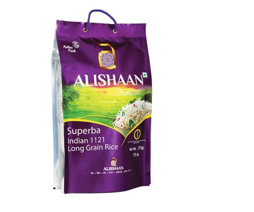 Alishaan Superba Indian 1121 Basmati Rice 5kg