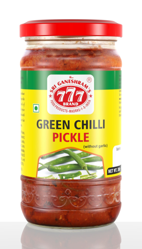 777 Brand Green Chilli Pickle 300g