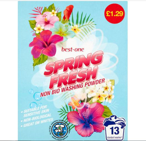 Best-One Spring Fresh Non Bio Washing Powder 884g