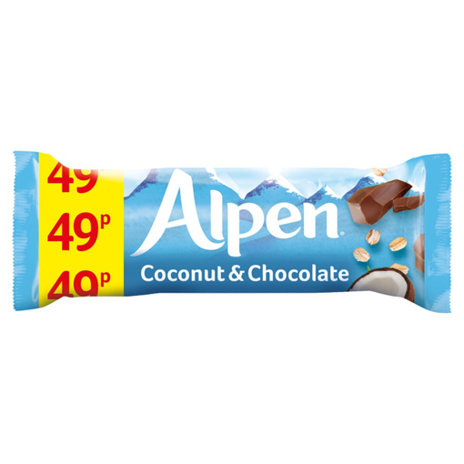 Alpen Coconut & Chocolate 29g 49p
