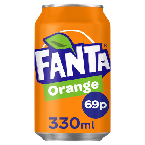 Fanta Orange Drink 330ml 69p