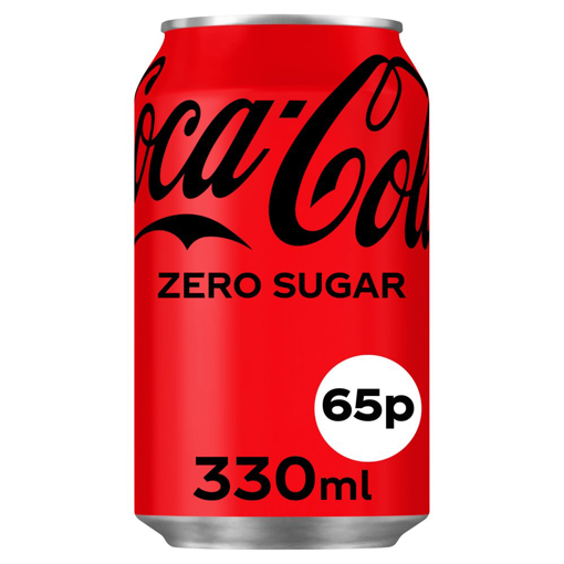 Coca Cola Zero Sugar 330ml 65p