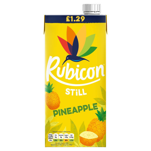 Rubicon Still Pineapple 1Ltr PMP 1.29