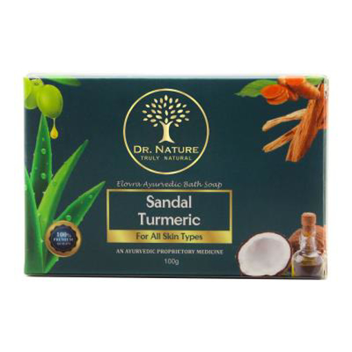 Dr. Nature Herbal Soap Sandal Turmeric 100g