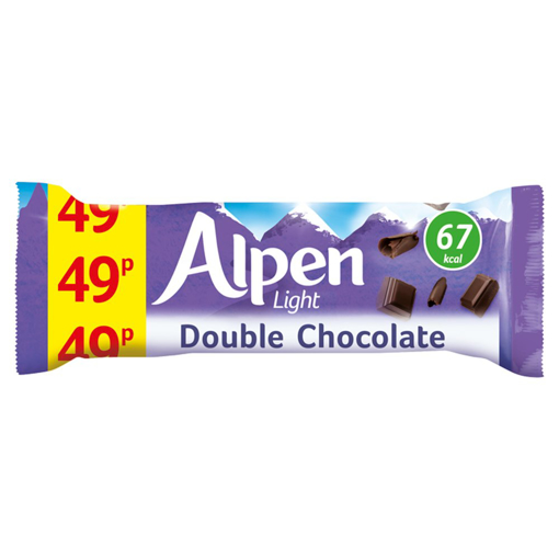 Alpen Light Double Chocolate 19g 49p