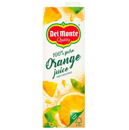 Delmonte 100% Pure Orange Juice 1Ltr