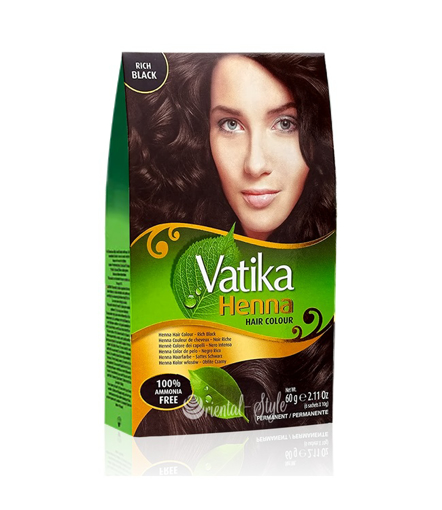 Vatika Heena Hair Colour Rich Black 60g