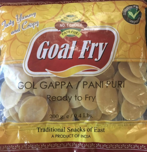 Goal Fry Pani Puri Papad Readyt To Fry 200g