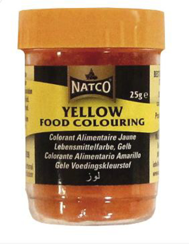 Natco Yellow Food Colouring 25g