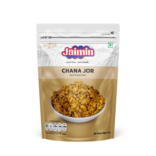 Jaimin Chana Jor Spicy Chickpea Flakes 200g