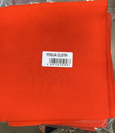 Mehar Pooja Cloth Red 1Mtr