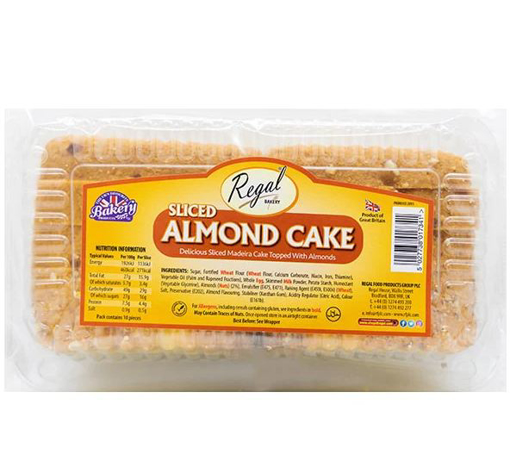 Rega Slice Almond Cake 10 pieces