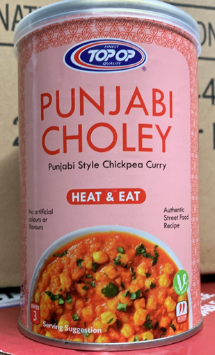 Top Op Heat & Eat Punjabi Choley Tin 450g