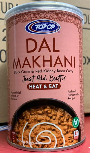 Top Op Heat & Eat Dal Makhni Tin 450g