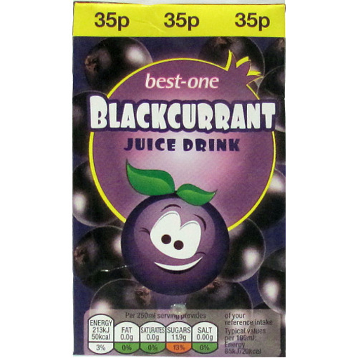 Best-One Blackcurrant Juice Drink 250ml PM 35p