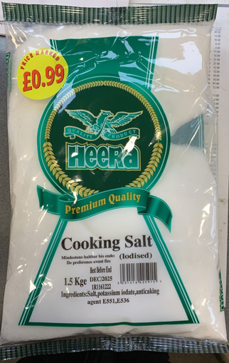 Heera Cooking Salt 1.5Kg 99p