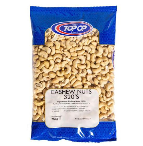Top Op Cashew Nuts 320's  750g