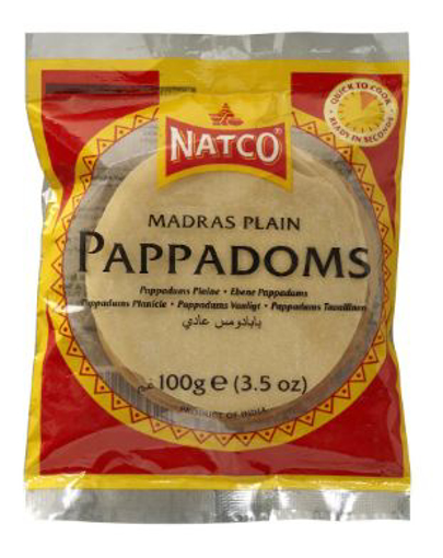 Natco Madras Pappadoms 100g