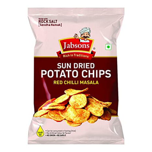 Jabson Sun Dried Potato Chips Masala 110g