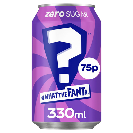 Fanta Zero What The Fanta Mystery Flavour 330ml 75p