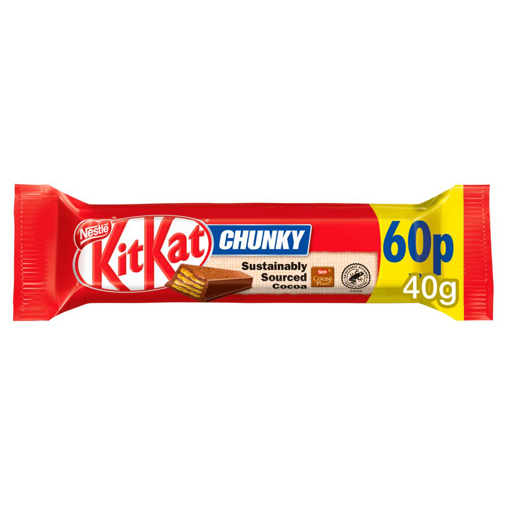 Kit Kat Chunky Milk Chocolate Bar 40g PMP 60p