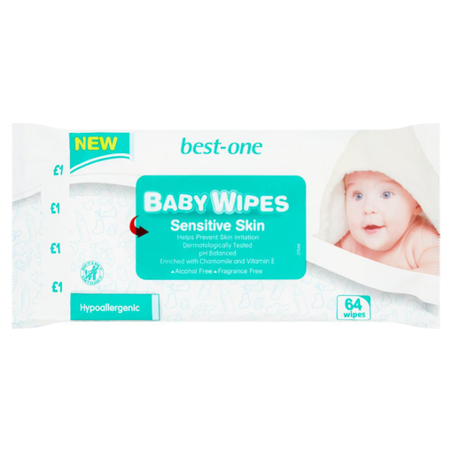 Best-One Baby Wipes Sensitive Skin 64 Wipes
