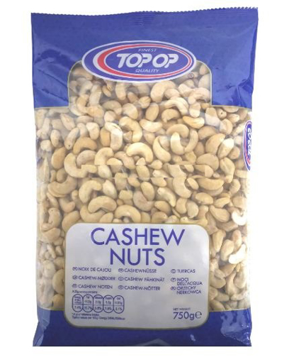 Top Op Cashew Nuts Whole 750g