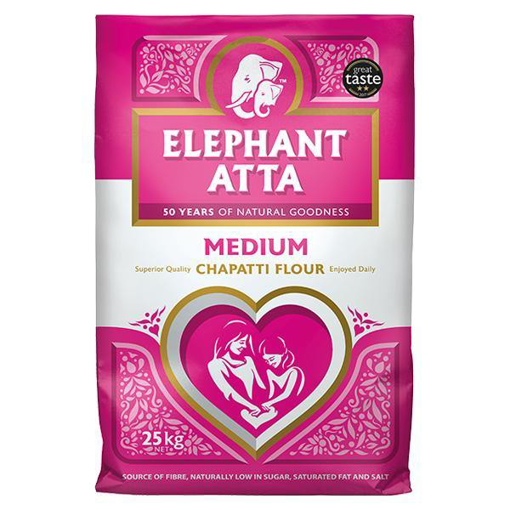 Elephant Atta Medium Chapatti Flour 25Kg PM 18.29