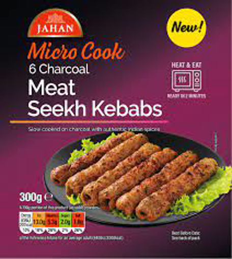 Jahan Micro Cook Meat Seekh Kebabs  6Pcs 300g