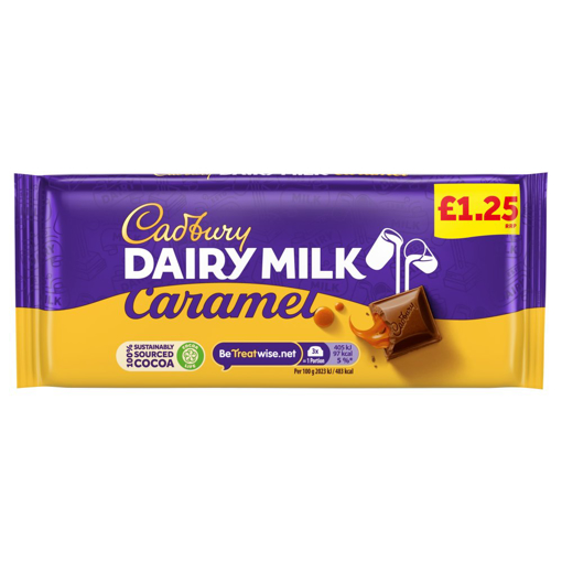 Cadbury Dairy Milk Caramel Chocolate Bar £1.25 PMP