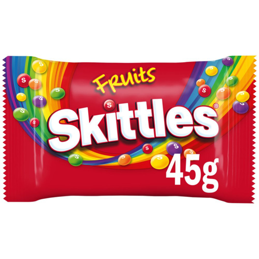 Skittles Vegan Chewy Sweets Fruit Flavour Bag 45g