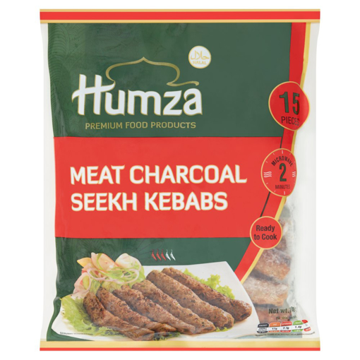 Humza Meat Charcoal Seekh Kebabs 750g 15Pcs