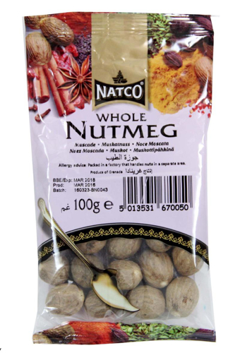 Natco Nutmeg Whole 100g