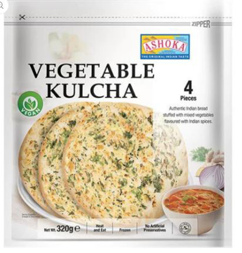 Ashoka Vegetable Kulcha 320g 4Pcs