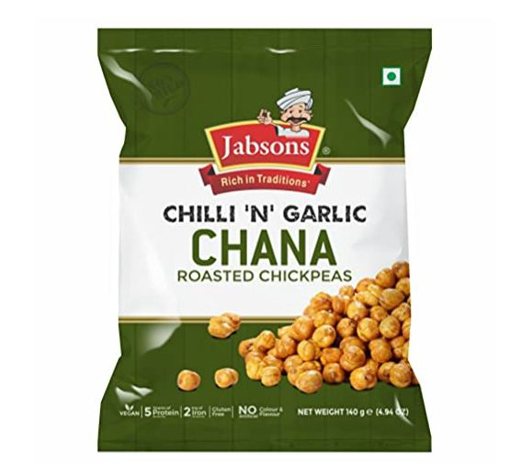 Jabsons Chilli 'N' Garlic Chana Roasted 140g