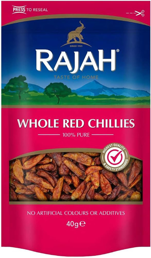 Rajah Whole Red Chillies 40g