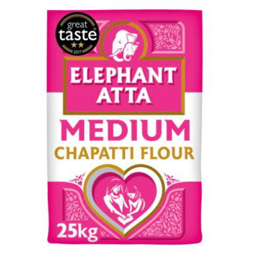 Elephant Atta Medium Chappati Flour 25Kg PM 17.29